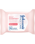 JOHNSON'S® Daily Essentials Facial Wipes Refreshing 25 (Pink)