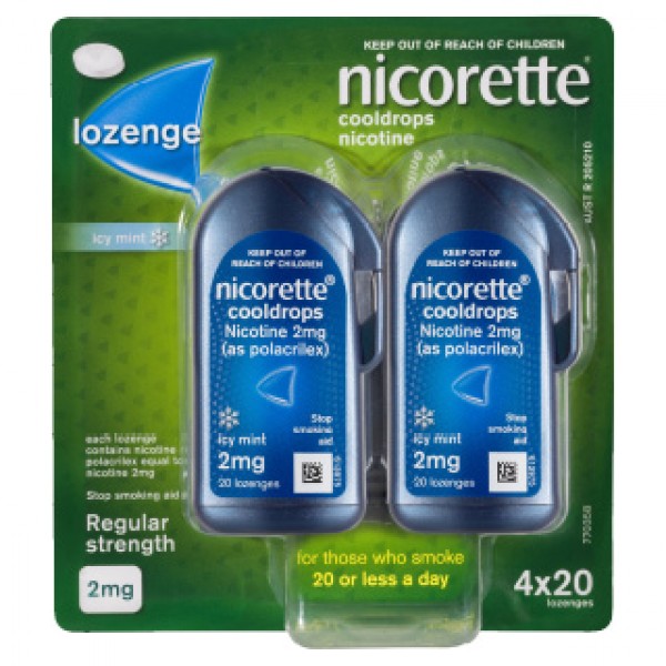 NICORETTE® Cooldrops Lozenge 2mg 80 Non SRP NICORETTE® Cooldrops Lozenge 2mg 80 Non SRP