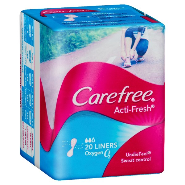 CAREFREE Acti-Fresh Liners Oxygen 20
