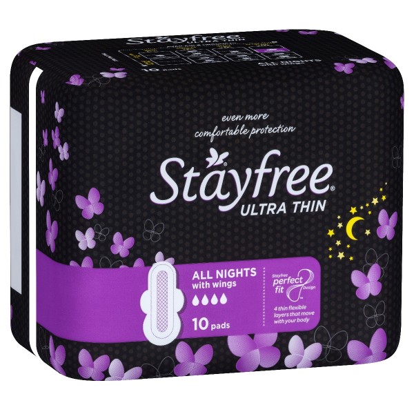 STAYFREE Ultra Thin All Night Wing 10