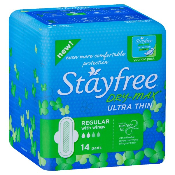 STAYFREE Ultra Thin Dry Max Regular Wing 14