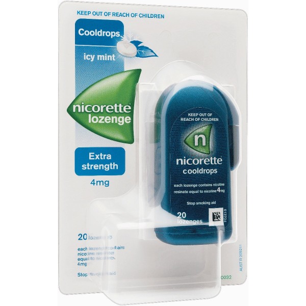 NICORETTE® Cooldrops Lozenge 4mg 20 NICORETTE® Cooldrops Lozenge 4mg 20